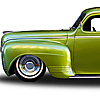 Isolated Plymouth Photo: Plymouth Deluxe Coupe isolated on a white background.  (From the archives, due to time restraints.)