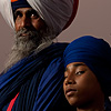 Model Minion Photo: The Paonta Sahib gurudwara leader and a young Sikh student belonging to a sect of Sikhs known for their combat skills.  (From the archives due to time restraints.)
