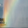 Water Colors Photo: A rainbow forms at Jet de l'eau, a famous water fountain on Lake Geneva.