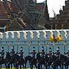 Loyal Subjects Photo: His Majesty's Royal Mounted Guards await the arrival of the King of Thailand for his 83rd birthday decree at the National Palace in Bangkok.