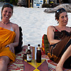 Beach Beers Photo: A pair of lovely Italian travelers relax at a beach cafe on Ko Lipe in Thailand (ARCHIVED PHOTO on the weekends - originally photographed 2010/02/25).